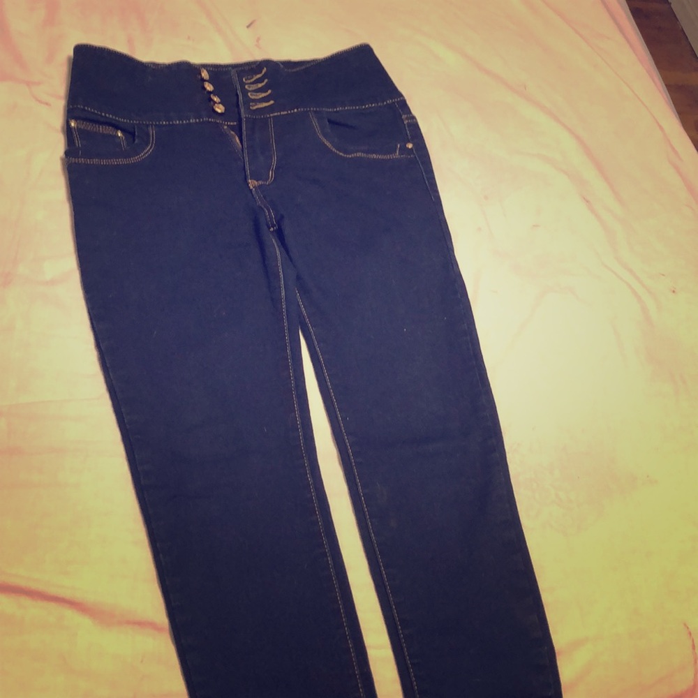 Dark denim jean leggings